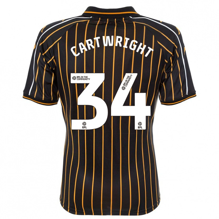 Danxen Damen Harvey Cartwright #34 Weiß Schwarz Auswärtstrikot Trikot 2025/26 T-Shirt