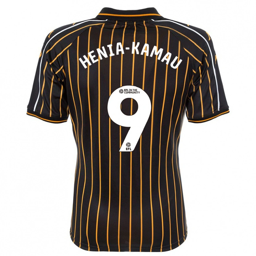 Danxen Damen Sammy Henia-Kamau #9 Weiß Schwarz Auswärtstrikot Trikot 2025/26 T-Shirt