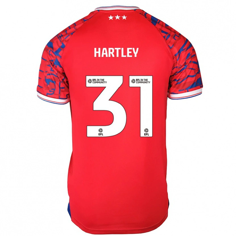 Danxen Damen Laura Hartley #31 Rot Blau Auswärtstrikot Trikot 2025/26 T-Shirt