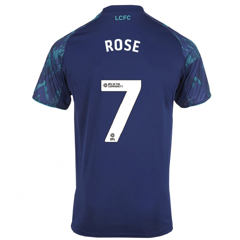 Danxen Damen Deanne Rose #7 Marinegrün Weiß Auswärtstrikot Trikot 2025/26 T-Shirt