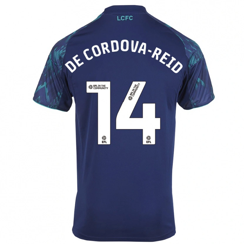 Danxen Damen Bobby De Cordova-Reid #14 Marinegrün Weiß Auswärtstrikot Trikot 2025/26 T-Shirt