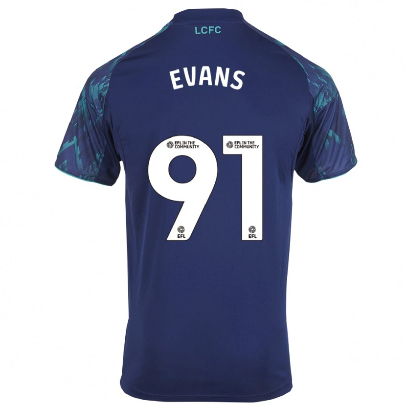 Danxen Damen Jake Evans #91 Marinegrün Weiß Auswärtstrikot Trikot 2025/26 T-Shirt