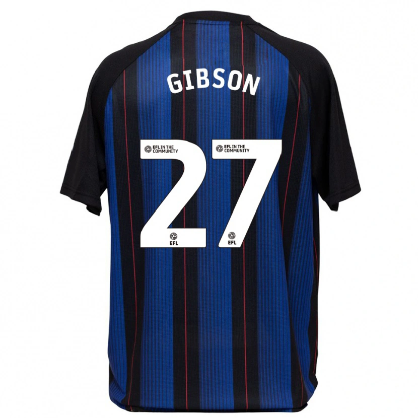 Danxen Damen Georgia Gibson #27 Blau Schwarz Auswärtstrikot Trikot 2025/26 T-Shirt