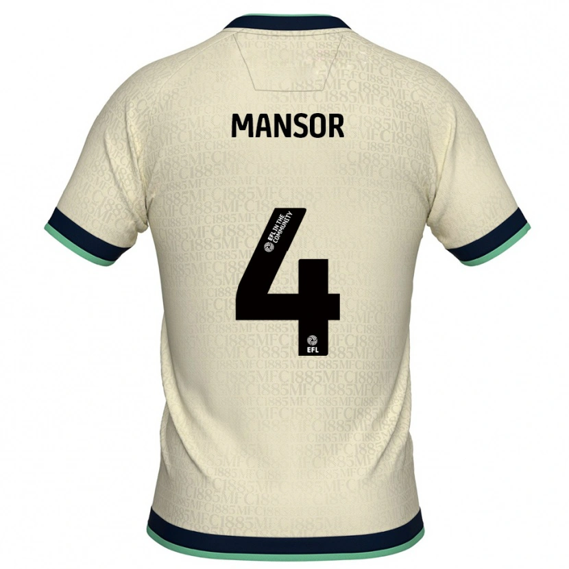 Danxen Damen Elias Mansor #4 Champagner Marine Auswärtstrikot Trikot 2025/26 T-Shirt