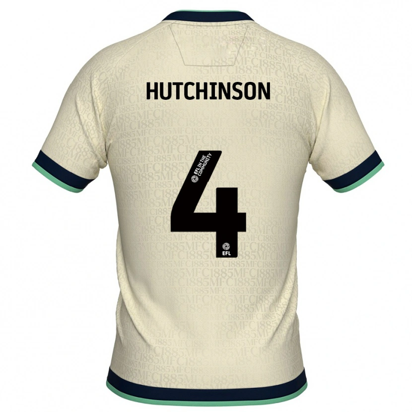 Danxen Damen Shaun Hutchinson #4 Champagner Marine Auswärtstrikot Trikot 2025/26 T-Shirt