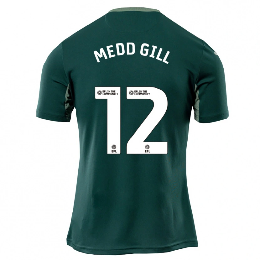 Danxen Damen Tamsin Medd-Gill #12 Grün Weiß Lila Auswärtstrikot Trikot 2025/26 T-Shirt