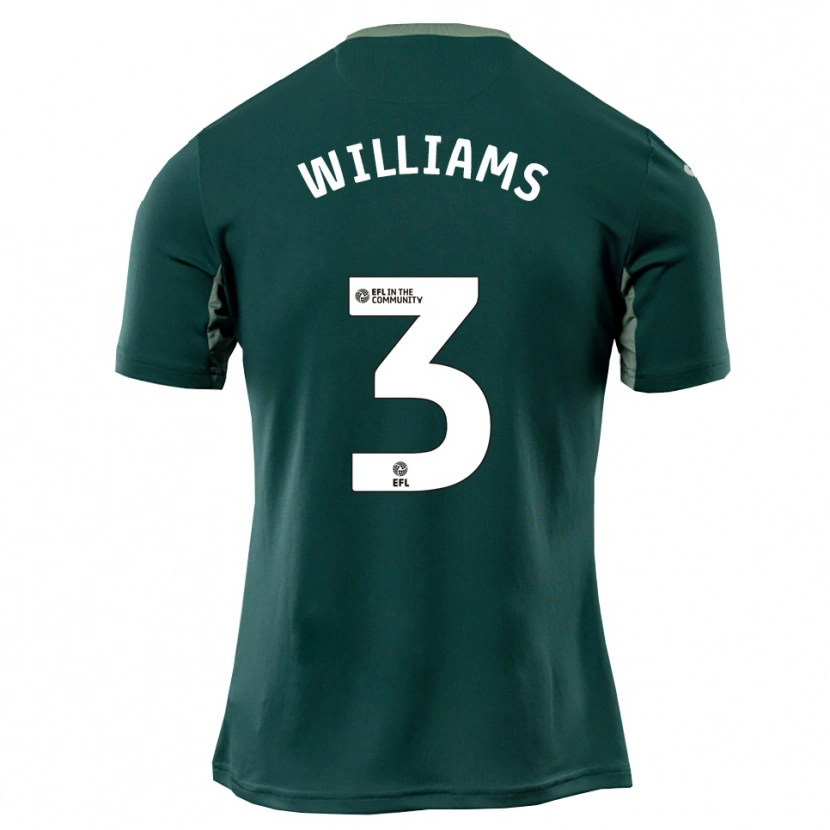Danxen Damen Tyler Williams #3 Grün Weiß Lila Auswärtstrikot Trikot 2025/26 T-Shirt
