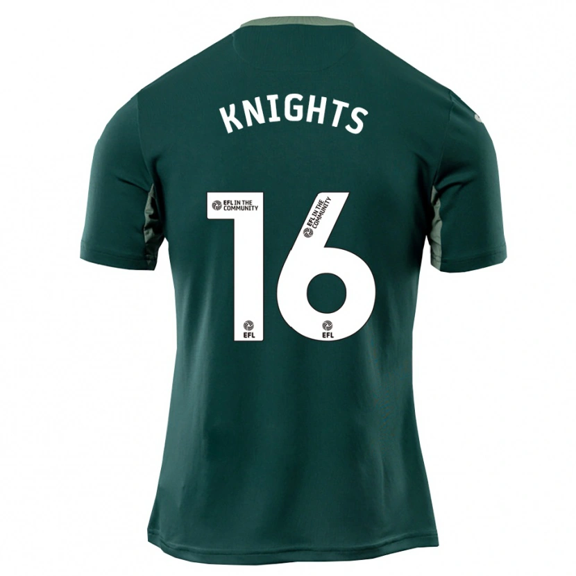 Danxen Damen Katie Knights #16 Grün Weiß Lila Auswärtstrikot Trikot 2025/26 T-Shirt