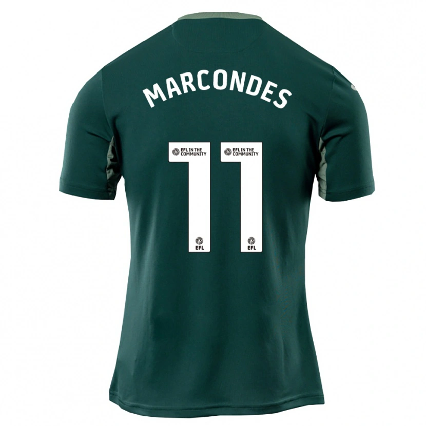 Danxen Damen Emiliano Marcondes #11 Grün Weiß Lila Auswärtstrikot Trikot 2025/26 T-Shirt