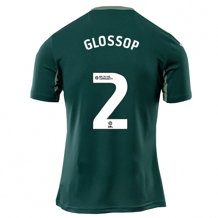Danxen Damen Jake Glossop #2 Grün Weiß Lila Auswärtstrikot Trikot 2025/26 T-Shirt