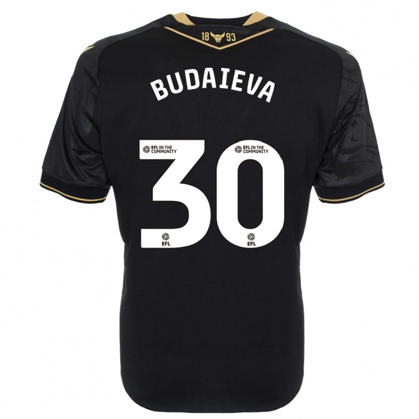 Danxen Damen Vitallia Budaieva #30 Schwarz Gold Auswärtstrikot Trikot 2025/26 T-Shirt