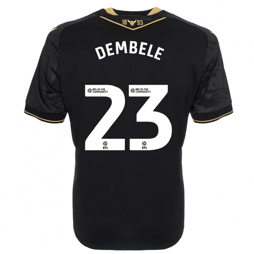 Danxen Damen Siriki Dembélé #23 Schwarz Gold Auswärtstrikot Trikot 2025/26 T-Shirt