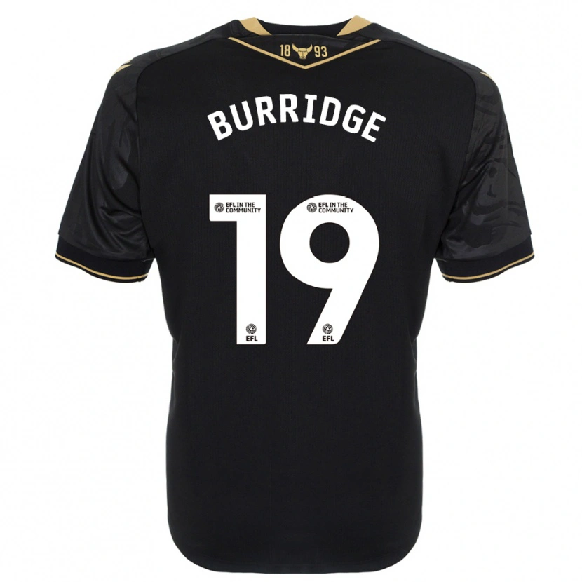 Danxen Damen Leah Burridge #19 Schwarz Gold Auswärtstrikot Trikot 2025/26 T-Shirt