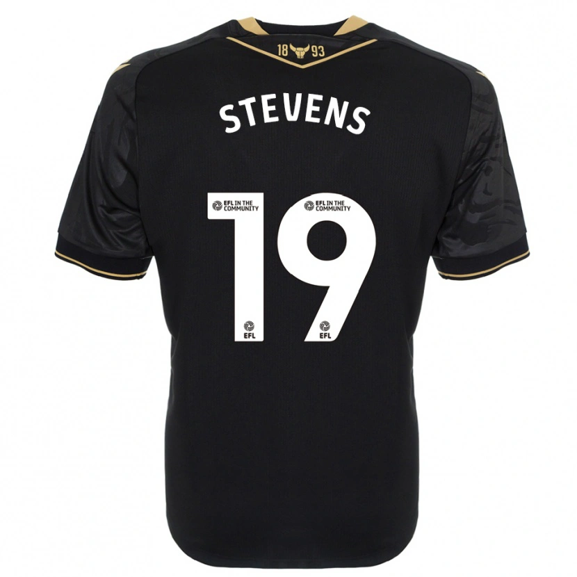 Danxen Damen Lily Stevens #19 Schwarz Gold Auswärtstrikot Trikot 2025/26 T-Shirt
