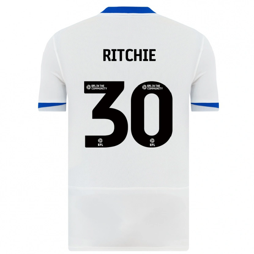 Danxen Damen Matt Ritchie #30 Weiß Schwarz Auswärtstrikot Trikot 2025/26 T-Shirt
