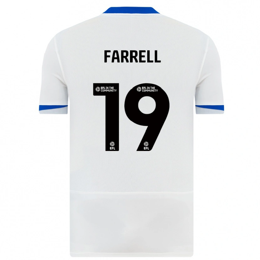 Danxen Damen Jacob Farrell #19 Weiß Schwarz Auswärtstrikot Trikot 2025/26 T-Shirt