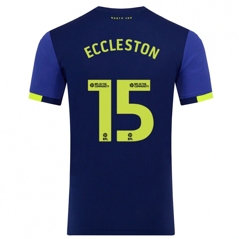 Danxen Damen Ethan Eccleston #15 Marine Gelb Auswärtstrikot Trikot 2025/26 T-Shirt