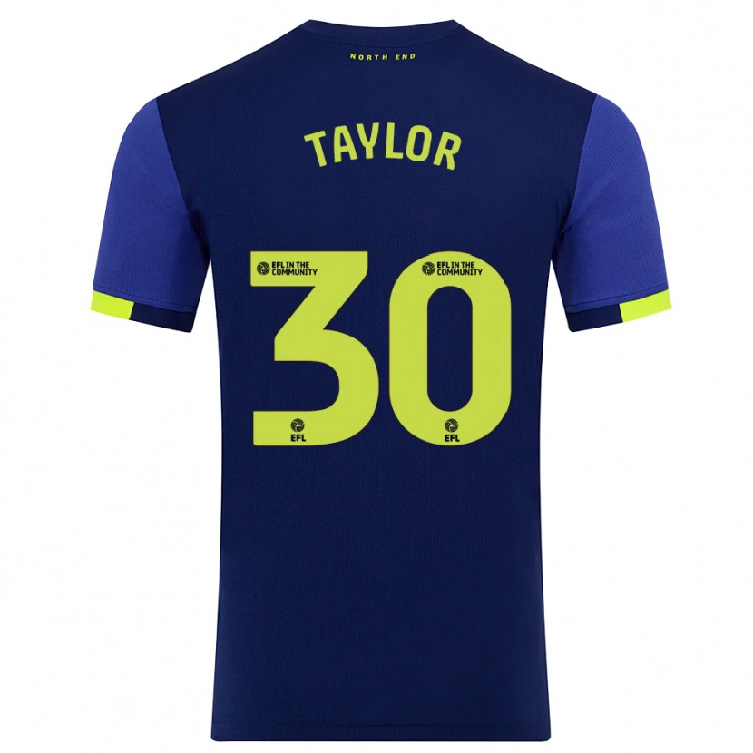 Danxen Damen Kian Taylor #30 Marine Gelb Auswärtstrikot Trikot 2025/26 T-Shirt