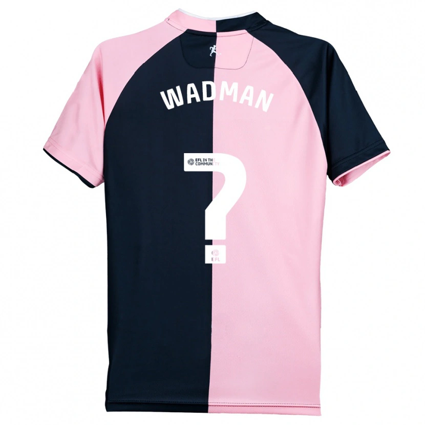 Danxen Damen Kevin Wadman #0 Pink Schwarz Auswärtstrikot Trikot 2025/26 T-Shirt