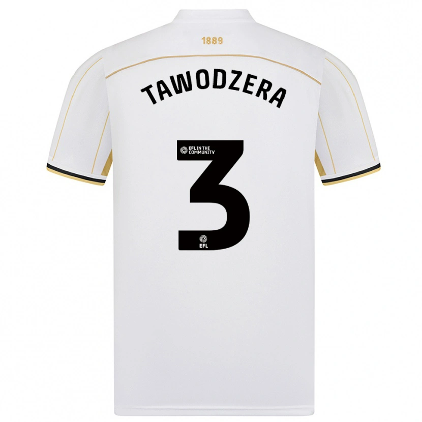 Danxen Damen Dylan Tawodzera #3 Weiß Gold Auswärtstrikot Trikot 2025/26 T-Shirt