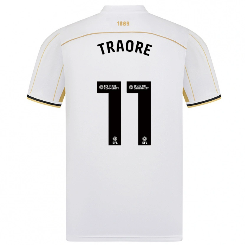 Danxen Damen Bénie Traoré #11 Weiß Gold Auswärtstrikot Trikot 2025/26 T-Shirt