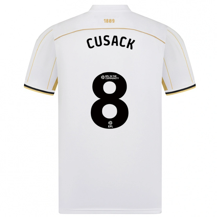Danxen Damen Maddy Cusack † #8 Weiß Gold Auswärtstrikot Trikot 2025/26 T-Shirt