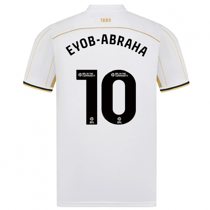 Danxen Damen Siem Eyob-Abraha #10 Weiß Gold Auswärtstrikot Trikot 2025/26 T-Shirt
