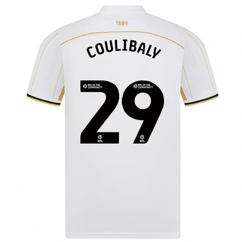 Danxen Damen Ismaila Coulibaly #29 Weiß Gold Auswärtstrikot Trikot 2025/26 T-Shirt