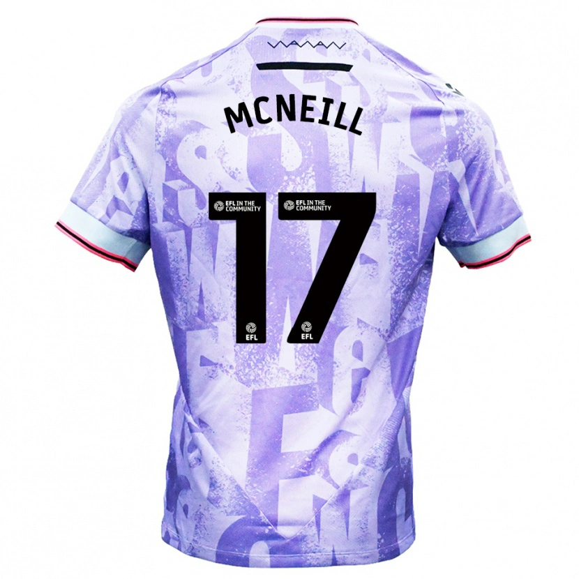 Danxen Damen Charlie Mcneill #17 Lila Weiß Auswärtstrikot Trikot 2025/26 T-Shirt