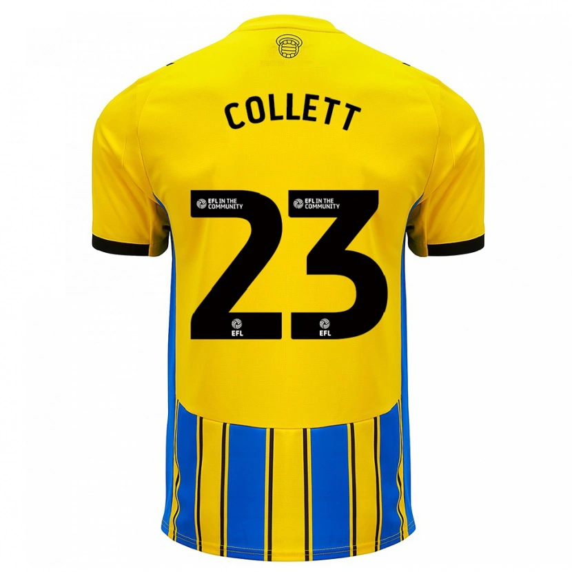Danxen Damen Megan Collett #23 Blau Gelb Auswärtstrikot Trikot 2025/26 T-Shirt