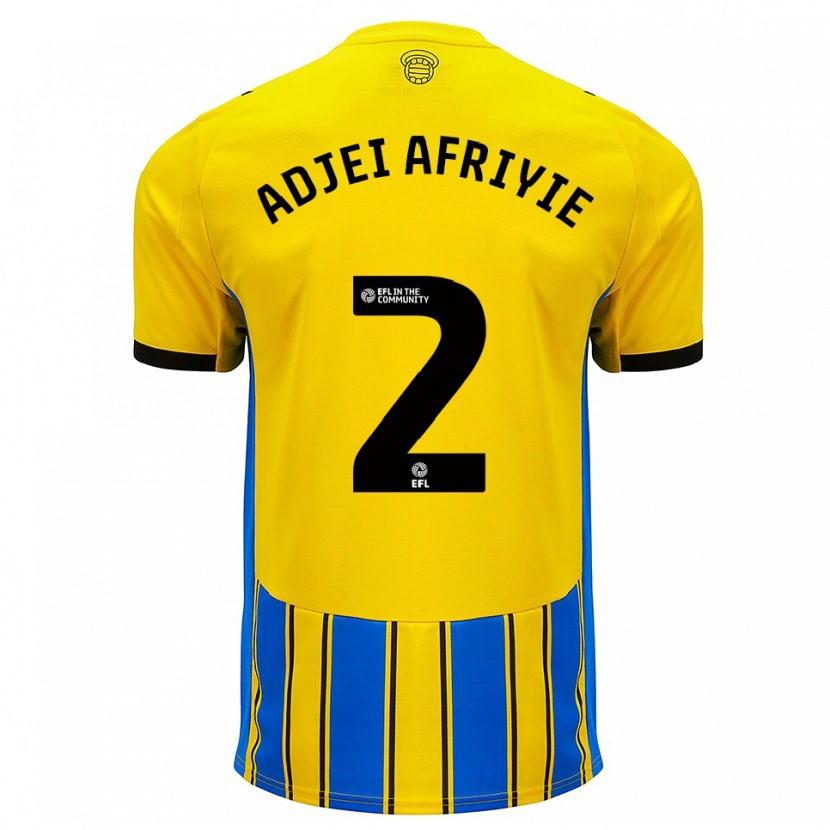 Danxen Damen Hansel Adjei-Afriyie #2 Blau Gelb Auswärtstrikot Trikot 2025/26 T-Shirt