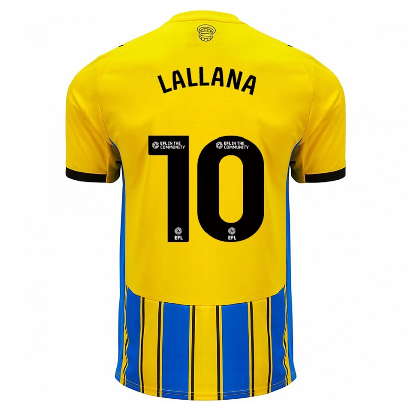 Danxen Damen Adam Lallana #10 Blau Gelb Auswärtstrikot Trikot 2025/26 T-Shirt