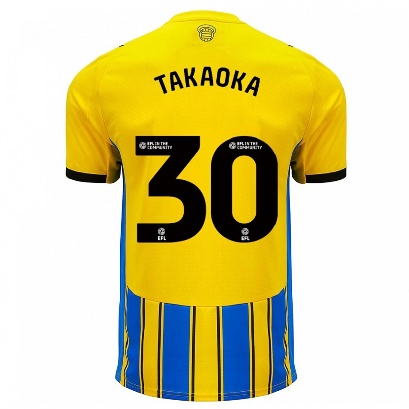 Danxen Damen Rento Takaoka #30 Blau Gelb Auswärtstrikot Trikot 2025/26 T-Shirt