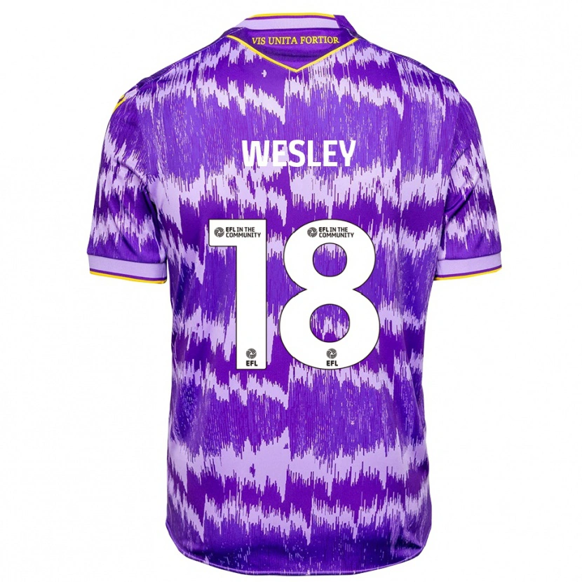 Danxen Damen Wesley Moraes #18 Lila Gelb Auswärtstrikot Trikot 2025/26 T-Shirt