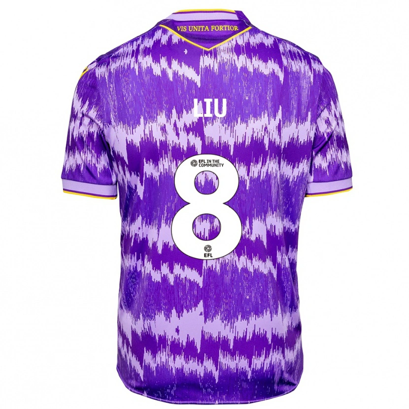 Danxen Damen Ryan Liu #8 Lila Gelb Auswärtstrikot Trikot 2025/26 T-Shirt