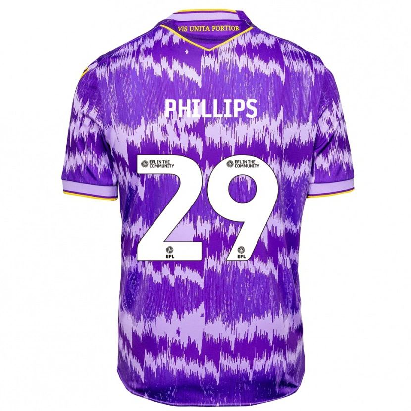 Danxen Damen D'margio Wright-Phillips #29 Lila Gelb Auswärtstrikot Trikot 2025/26 T-Shirt