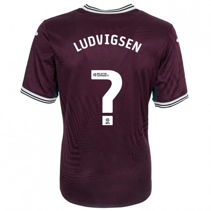 Danxen Damen Kai Ludvigsen #0 Rostrot Weiß Auswärtstrikot Trikot 2025/26 T-Shirt