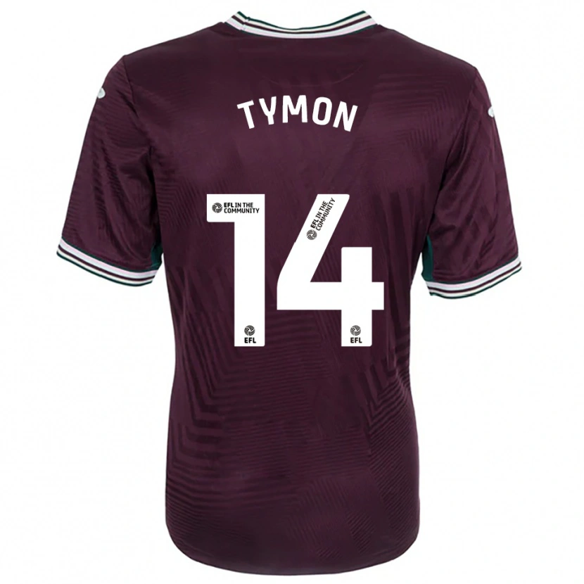 Danxen Damen Josh Tymon #14 Rostrot Weiß Auswärtstrikot Trikot 2025/26 T-Shirt