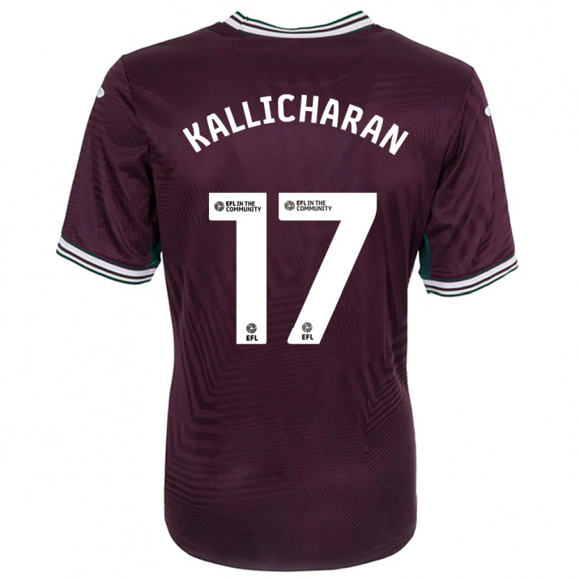 Danxen Damen Josiah Kallicharan #17 Rostrot Weiß Auswärtstrikot Trikot 2025/26 T-Shirt