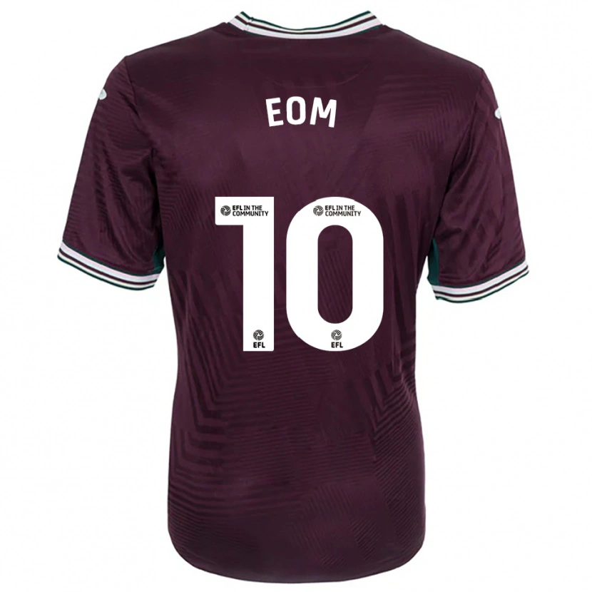 Danxen Damen Ji-Sung Eom #10 Rostrot Weiß Auswärtstrikot Trikot 2025/26 T-Shirt