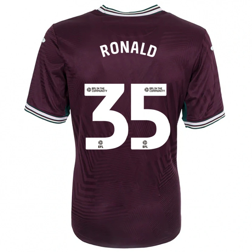 Danxen Damen Ronald #35 Rostrot Weiß Auswärtstrikot Trikot 2025/26 T-Shirt