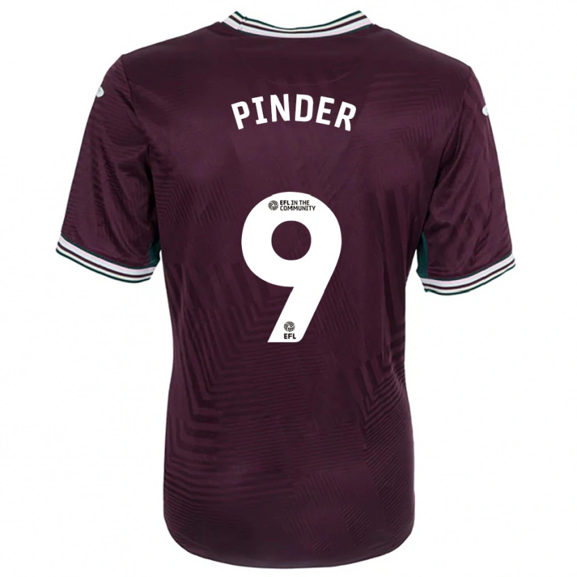 Danxen Damen Robyn Pinder #9 Rostrot Weiß Auswärtstrikot Trikot 2025/26 T-Shirt