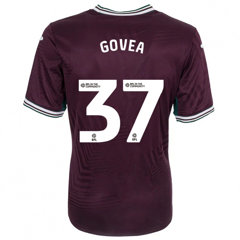 Danxen Damen Aimar Govea #37 Rostrot Weiß Auswärtstrikot Trikot 2025/26 T-Shirt