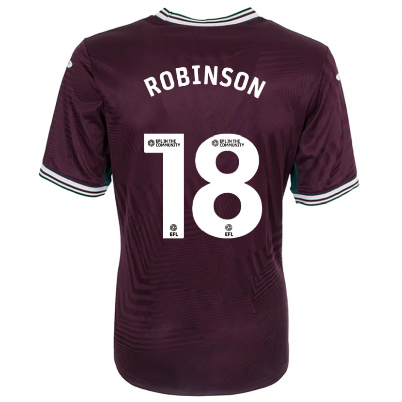 Danxen Damen Milo Robinson #18 Rostrot Weiß Auswärtstrikot Trikot 2025/26 T-Shirt