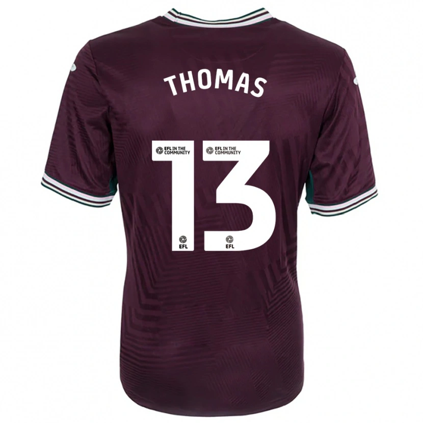 Danxen Damen Elis Thomas #13 Rostrot Weiß Auswärtstrikot Trikot 2025/26 T-Shirt