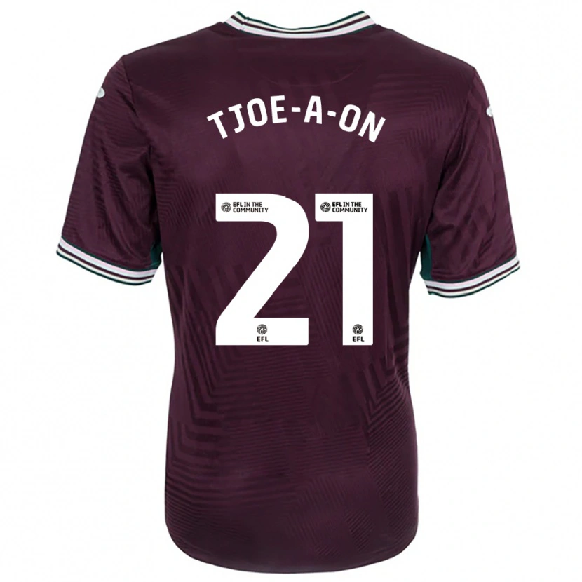 Danxen Damen Nathan Tjoe-A-On #21 Rostrot Weiß Auswärtstrikot Trikot 2025/26 T-Shirt