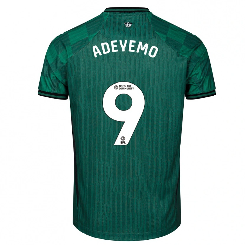 Danxen Damen Tobi Adeyemo #9 Grün Schwarz Auswärtstrikot Trikot 2025/26 T-Shirt