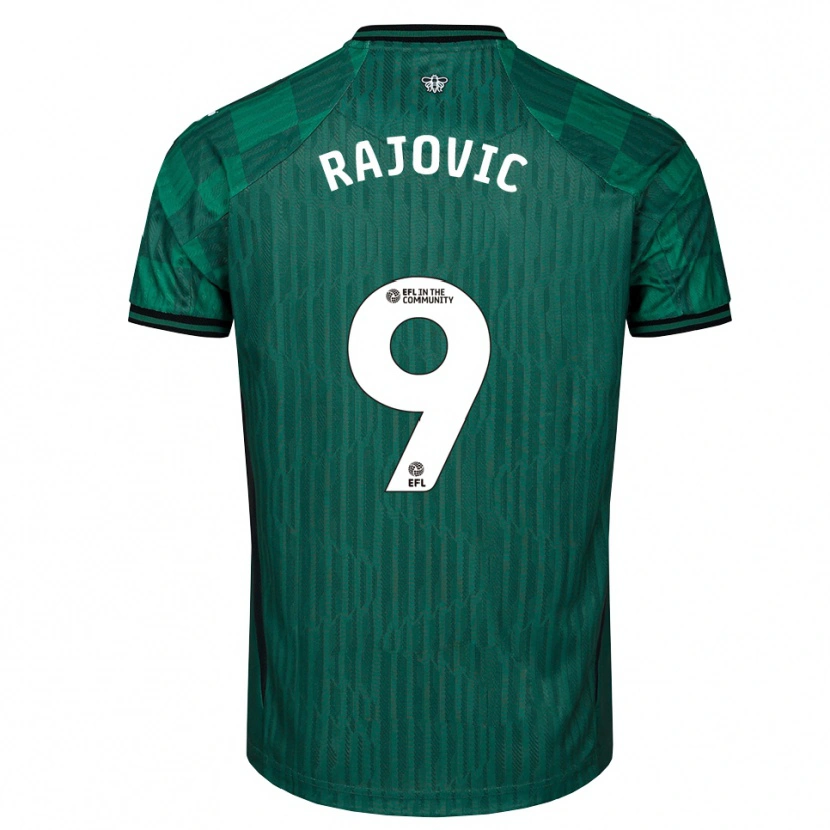 Danxen Damen Mileta Rajovic #9 Grün Schwarz Auswärtstrikot Trikot 2025/26 T-Shirt