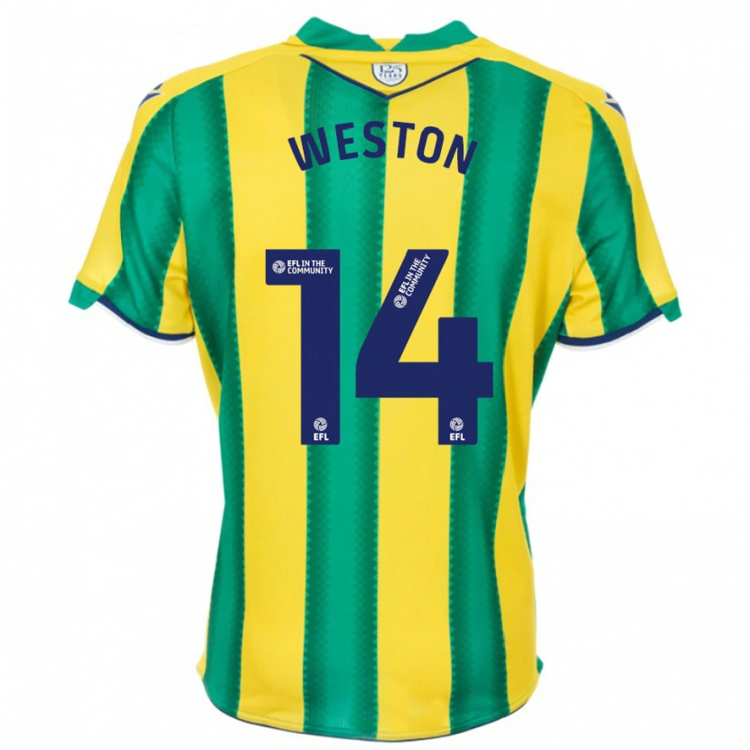 Danxen Damen Steph Weston #14 Gelb Grün Auswärtstrikot Trikot 2025/26 T-Shirt