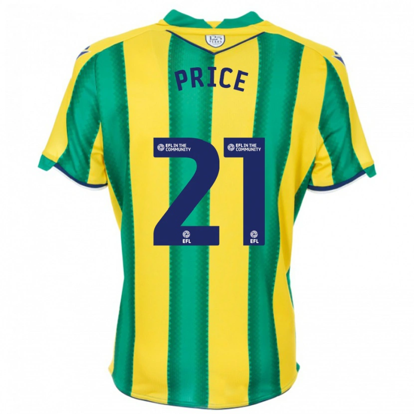Danxen Damen Isaac Price #21 Gelb Grün Auswärtstrikot Trikot 2025/26 T-Shirt